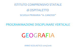 Curricolo di geografia scuola primaria