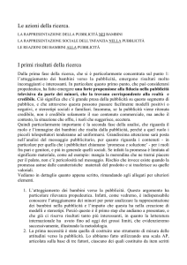 "La rappresentazione nella pubbilcità" Uni Roma