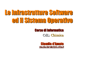 Sistema Operativo e File System - Dipartimento di Informatica