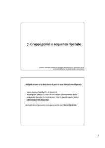 7.gruppi genici e sequenze ripetute.pptx - Progetto e