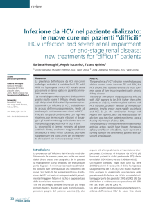 Infezione da HCV nel paziente dializzato: le nuove cure nei