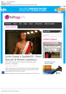 28.06.2016 Tuttoggi - Giulio Cesare Spoleto59 i Pezzi Staccati