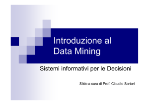 Introduzione al Data Mining