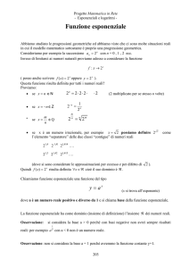 Funzione esponenziale