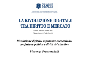 Vincenzo Franceschelli, Rivoluzione digitale, aspettative