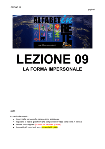 la forma impersonale