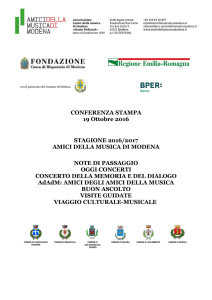 Dettagli Concerti Stagione 2016-2017