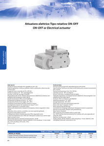 Attuatore elettrico Tipo rotativo ON-OFF ON