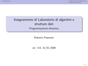 Insegnamento di Laboratorio di algoritmi e strutture dati