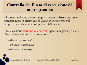 Controllo del flusso di esecuzione di un programma