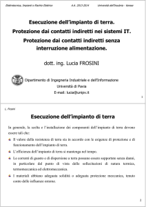 Esecuzione dell`impianto di terra. Protezione dai contatti indiretti nei