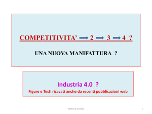 Competitività 2 > 3 > 4 - Una nuova manifattura?