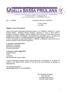1 Circ. n. 150/ISIS Cervignano del Friuli, 27/03/2015 A Tutti i docenti
