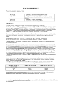 rischio elettrico - Dipartimento di Matematica e Fisica