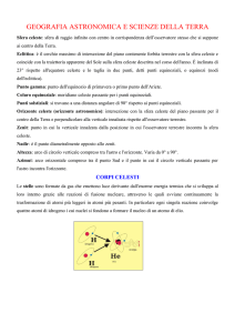 GEOGRAFIA ASTRONOMICA E SCIENZE DELLA TERRA