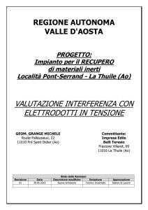 Interferenza elettrodotti - Regione autonoma Valle d`Aosta