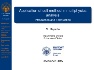 Application of cell method in multiphysics analysis