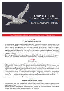 Testo integrale - Carta dei Diritti Universali del Lavoro