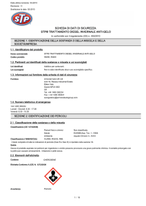 scheda di dati di sicurezza stp® trattamento diesel invernale anti-gelo