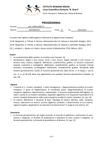 Matematica - Istituto Romano Bruni