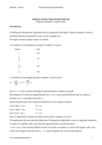 Disequazioni trigonometriche