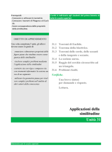 Applicazioni della similitudine - Matematica gratuita per le scuole