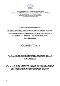 Documento Preliminare sulla Sicurezza