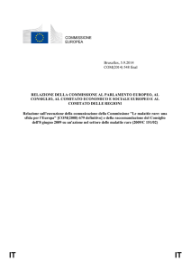 COMMISSIONE EUROPEA Bruxelles, 5.9.2014 COM