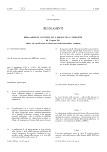 (UE) n. 884/2011 della Commissione, del 22 agosto 2011, relativo