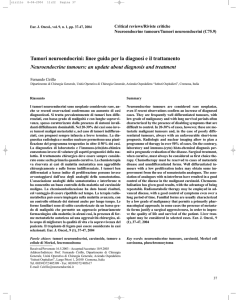 Tumori neuroendocrini: linee guida per la diagnosi e il trattamento