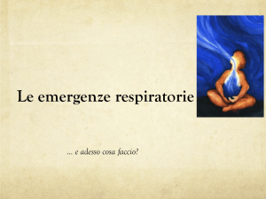 Le emergenze respiratorie