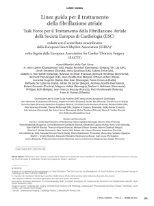 Linee guida per il trattamento della fibrillazione atriale