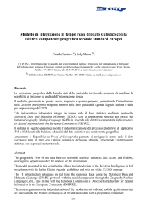 Modello di integrazione in tempo reale del dato statistico