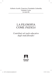 la filosofia come Paideia