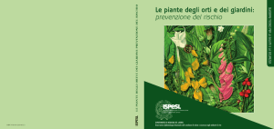 Le piante degli orti e dei giardini: prevenzione del rischio