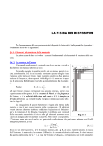 LA FISICA DEI DISPOSITIVI eV