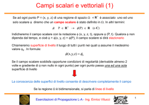 Integrali di campi vettoriali su linee, superfici e volumi