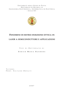 fenomeni di retro -iniezione ottica in laser a semiconduttore e