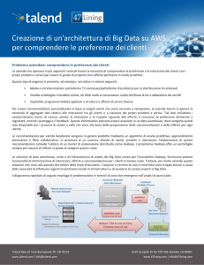 Creazione di un`architettura di Big Data su AWS per