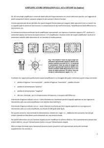 AMPLIFICATORI OPERAZIONALI: AO o OPAMP (in Inglese)