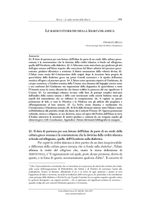 §1. Il dato di partenza per una lettura dell`Islam da parte di un erede