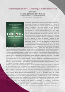 Il doping tra diritto e morale