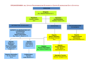 Esperto Settore Statistica Giuseppe Franciosi liv.9 Esperto