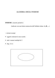 algebra degli insiemi - Università di Verona