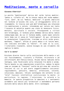 Meditazione, mente e cervello