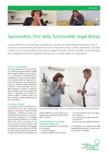 Spirometria (Test della funzionalità respiratoria)