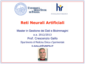 Le Reti Neurali - Prof. Crescenzio Gallo