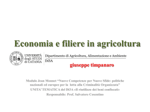 Economia e filiere in agricoltura – UT Di3A