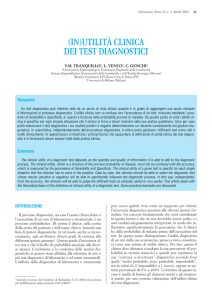 (in)utilità clinica dei test diagnostici