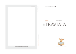 "La Traviata" Programma di sala